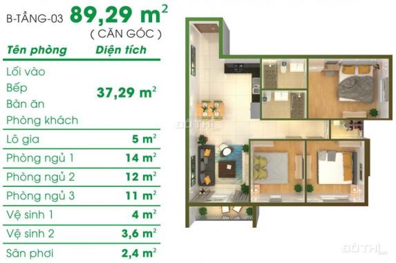Cho thuê căn hộ Depot Metro Tham Lương, 75 m2. Giá 7 triệu/tháng