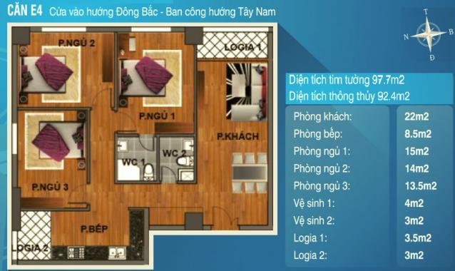 Bán gấp căn hộ chung cư Hanhud, ngõ 234 Hoàng Quốc Việt, Cổ Nhuế