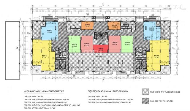 Mở bán sàn thương mại tầng 1, 2, 3 dự án IA20 Ciputra, DT 41m2 - 306m2, giá chỉ từ 36 tr/m2