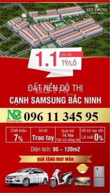 Chỉ từ 300 triệu quý khách đã có cơ hội sở hữu được những lô đất như mơ tại KCN Yên Trung, Bắc Ninh