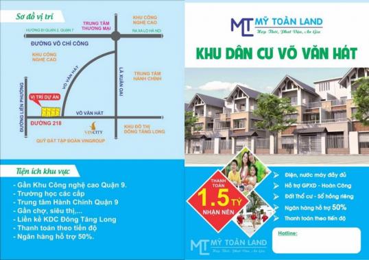 Chính thức nhận giữ chỗ dự án mới đường Võ Văn Hát, Phường Long Trường, Quận 9, giá chủ đầu tư