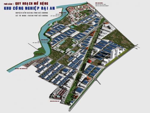 Cho thuê đất khu công nghiệp Đại An, tỉnh Hải Dương, quy mô 1-50 ha