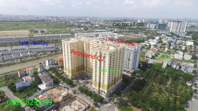 Bán căn hộ Petroland (2PN, 2WC, nhà trống mới đẹp, sổ hồng). LH 0903824249