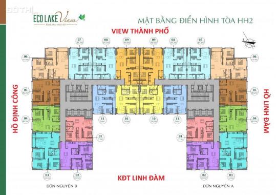 Trả trước 690tr có ngay căn 3PN, 90m2 Hoàng Mai ở ngay đã có sổ hồng, CK 2,5%, LS 0% Eco Lake View