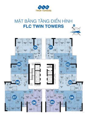 Bán căn hộ 06, FLC Twin Towers 265 Cầu Giấy, 100.4m2, giá 35 tr/m2. LH 0912262101