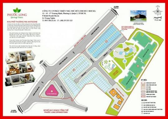 Bán đất DA Phước Long Spring Town, đối diện KTX CĐ Công Thương, Q. 9, giá 5.5 tỷ, 100m2