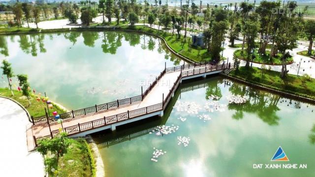 Bán đất biệt thự Xuân An, cách trung tâm TP Vinh 4km. Đối diện quảng trường, hồ nước, công viên