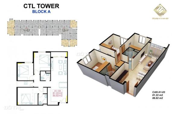 Bán căn hộ chung cư tại dự án CTL Tower, Quận 12, Hồ Chí Minh diện tích 70m2 NH 70%; 0915003232