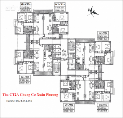 Chính cần tiền bán gấp căn hộ 93m2 chung cư Xuân Phương Quốc Hội, giá chỉ 20 tr/m2