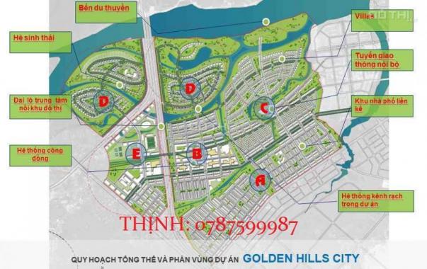 Bán đất nền dự án tại dự án Golden Hills City, Liên Chiểu, Đà Nẵng. Diện tích 120m2, giá 2.8 tỷ