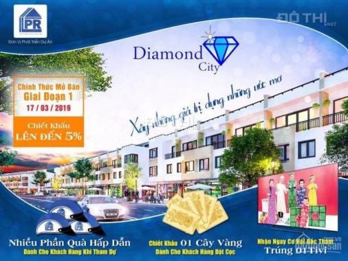 Dự án Diamond City liền kề TTTM Center Mall Củ Chi 620tr/nền. LH 0931154979