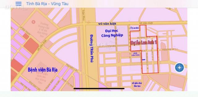 Bán lô đất mặt tiền Võ Văn Kiệt, Bà Rịa - Vũng Tàu, 104 m2, 990 tr, LH 0902068347
