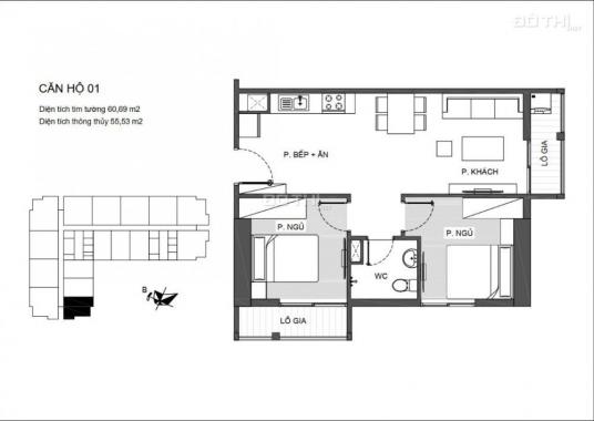 Bán căn hộ chung cư tại phố Trần Bình, Nam Từ Liêm, Hà Nội, diện tích 54m2, giá 26 tr/m2
