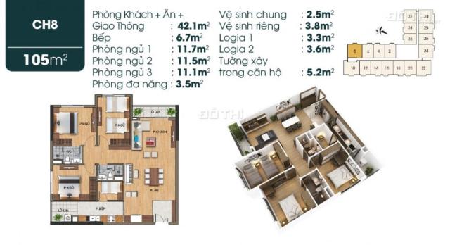 Bán căn hộ cao cấp dự án TSG Lotus Sài Đồng, 71m2, chỉ với 25 tr/m2