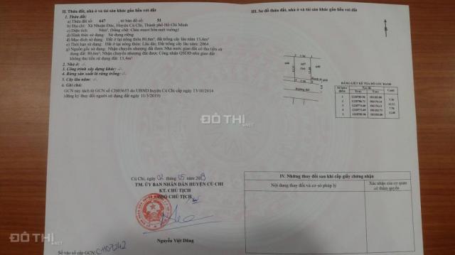 Bán đất Củ Chi giá chỉ 7,5 tr/m2, bao công chứng sang tên 15 ngày