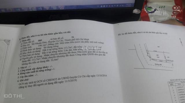 Bán đất Củ Chi giá chỉ 7,5 tr/m2, bao công chứng sang tên 15 ngày