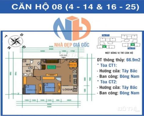 Bán căn hộ chung cư tại dự án chung cư Ban Cơ Yếu Chính Phủ, Thanh Xuân, Hà Nội, DT 67m2