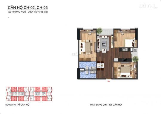 Bán căn hộ chung cư Lạc Hồng Lotus 2 N01T1 Ngoại Giao Đoàn 95m2, 3PN, giá 33 tr/m2. LH 0989825369