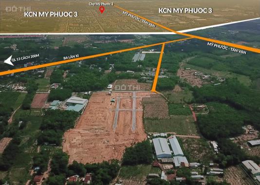 Bến Cát: Bán đất nền dự án gần bệnh viện Vạn Phúc, giá TT 350tr/nền, thổ cư 100% XDTD