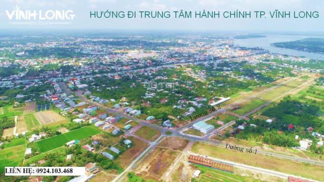 Mở bán 12 nền dự án Vĩnh Long New Town, CK 1%, XDTD, sổ đỏ, chỉ 873 tr/nền, LH: Thành 0924103468