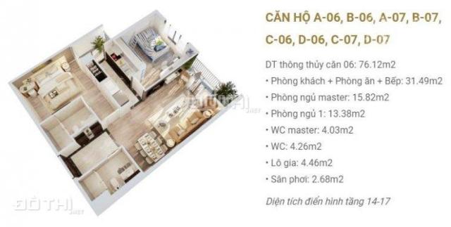 Suất ngoại giao căn 86m2, 2PN Imperia Sky View, full nội thất CC, T6 nhận nhà. LH: 0333 657 919