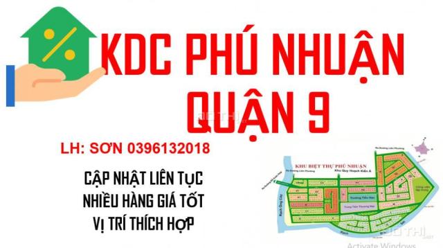 30 lô cập nhật KDC Phú Nhuận, Quận 9, giá tốt nhất. LH: SƠN 0396132108