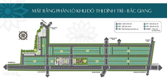 Bán đất nền dự án tại dự án khu đô thị Dĩnh Trì, Bắc Giang, Bắc Giang. Diện tích 92,5m2, giá 770 tr