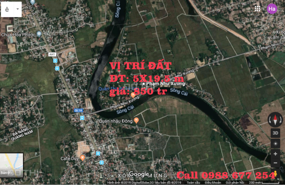 Bán đất tại đường Phạm Như Xương, Xã Điện Ngọc, Điện Bàn, Quảng Nam. DT 97m2, giá 850 triệu