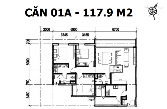 Ký HĐMB trực tiếp căn đẹp nhất dự án 95m2 - 3PN tầng đẹp. View Đông Nam. Lh 0336.991.888