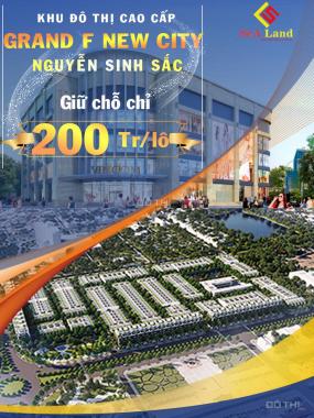 Đất nền đầu tư vip phân khu F, trục 60 Nguyễn Sinh Sắc giữ chỗ chỉ 200tr/lô, 0907 237 068
