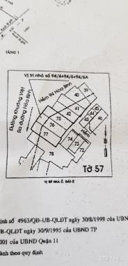 Bán nhà mặt tiền 94 Khuông Việt, P. 5, Q. 1, diện tích 127.9m2 (13mx13.65m), giá 24 tỷ