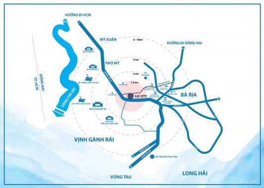 Mở bán đợt 1 dự án Lic City Phú Mỹ gần cảng Cái Mép lớn nhất KV Đông Nam Á, chỉ 800tr/nền(VAT)