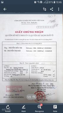 Chính chủ bán nhà 2 MT 67 Tân Chánh Hiệp 3, quận 12, giá 4,15 tỷ