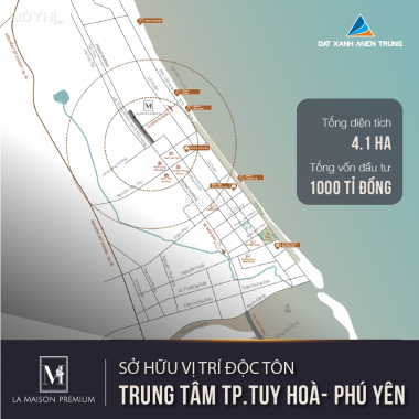Đất Xanh Miền Trung bán GĐ1 dự án La Maison Premium - Mặt biển Tuy Hòa, Phú Yên. LH: 0989309679