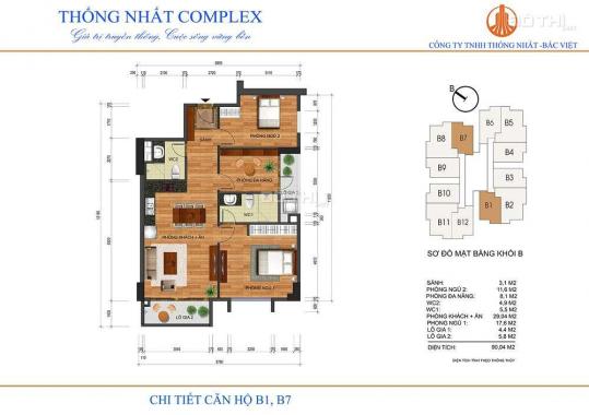 Suất ngoại giao CC Thống Nhất Complex A6, A7, A8 tầng 18 bao phí