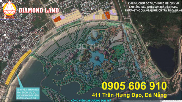 Bán 420 m2 đất đường Hoàng Sa, Đà Nẵng, đoạn đ/d bãi tắm Mân Thái, MT 20 m. Giá LH: 0905.606.910