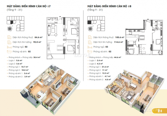 Mở bán đợt 1 căn hộ cao cấp Golden Park giá rẻ nhất 82.6 m2 (2PN, 2 WC), giá bán từ 3 tỷ 300tr