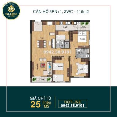 Bán căn hộ cao cấp TSG Lotus Sài Đồng, HTLS 0%, Chiết khấu 3% giá bán, ngay gần Aeon Mall
