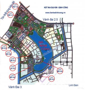 Bán nhà BT, LK tại dự án KĐT Đại Kim, Định Công Hoàng Mai, HN, DT 75m2, giá 40 tr/m2 (tiền đất)