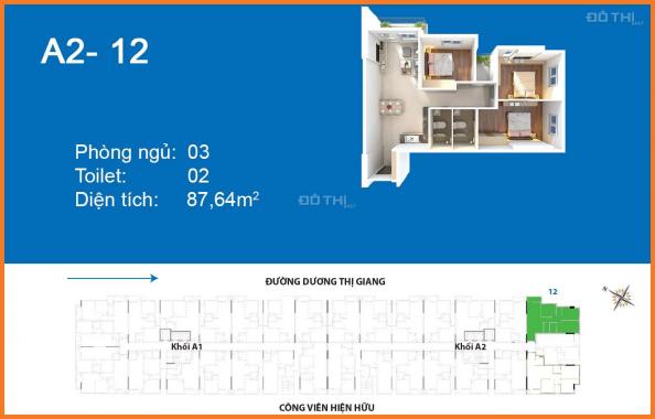 Bán căn hộ chung cư tại Depot Metro Tham Lương, Quận 12, Hồ Chí Minh, DT 87m2, giá 2.35 tỷ