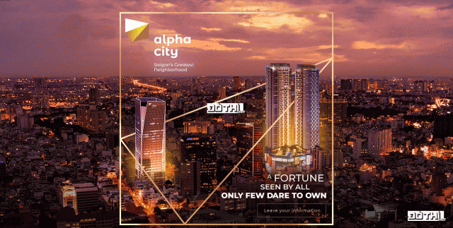 Alpha City nhận Booking TT 20% hỗ trợ vay 80%, 0% lãi suất, cam kết thuê: 1.7 tỷ/năm. LH 0931311013