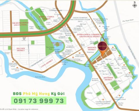 Midtown Phú Mỹ Hưng M6 2PN, 96m2, rẻ nhất thị trường chỉ 5.35 tỷ - LH 0917399973