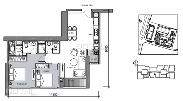 Bán căn hộ 2 phòng ngủ, M3-4208 Vinhomes Metropolis 29 Liễu Giai
