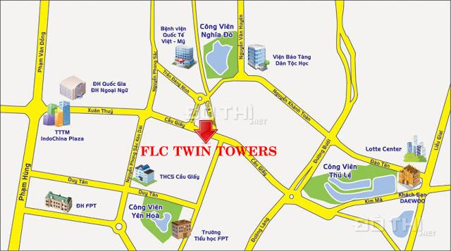 Gia đình cần cho thuê gấp căn hộ cao cấp Twin Tower 265 Cầu Giấy, đầy đủ nội thất CB, ban công ĐN