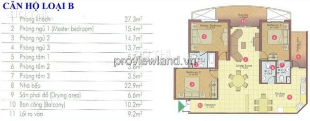 Bán căn hộ Hùng Vương Plaza, Hồng Bàng, Q. 5, giá 5.2 tỷ, 129m2, 3 PN, 3 WC