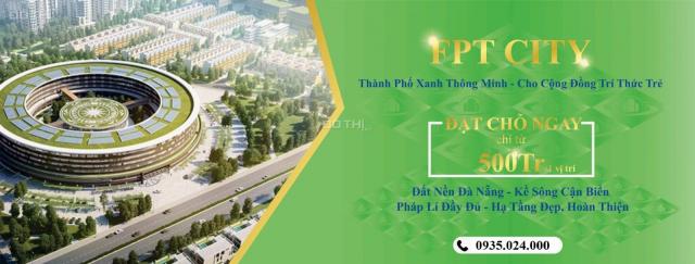 Chính chủ bán gấp lô trục thông, sát góc FPT City Đà Nẵng. LH 0935024000