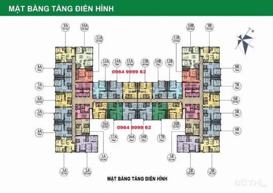 Bán gấp căn hộ 282 Nguyễn Huy Tưởng 2 PN, 70m2, giá 1.68 tỷ, LH: 0967544333