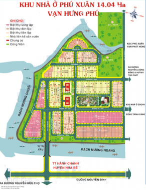 Cần bán nền nhà phố KDC Phú Xuân Vạn Hưng Phú dãy B2 DT 154m2 đường 12m, 39 tr/m2. LH 0933490505