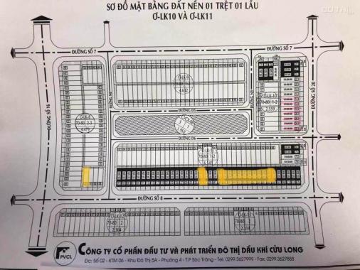 Bán 14 nền đường số 8 khu dân cư 5A Sóc Trăng, diện tích 4.2 x 19, hướng Tây Bắc, sổ hồng