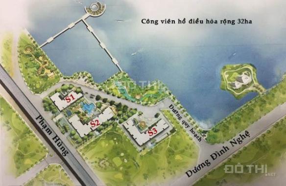 Cho thuê căn hộ Vinhomes Sky Lake Phạm Hùng 3PN, 2VS, cơ bản 100m2, 25tr/tháng